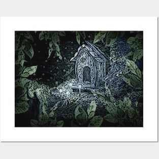 Faerie Cottage Painting Posters and Art